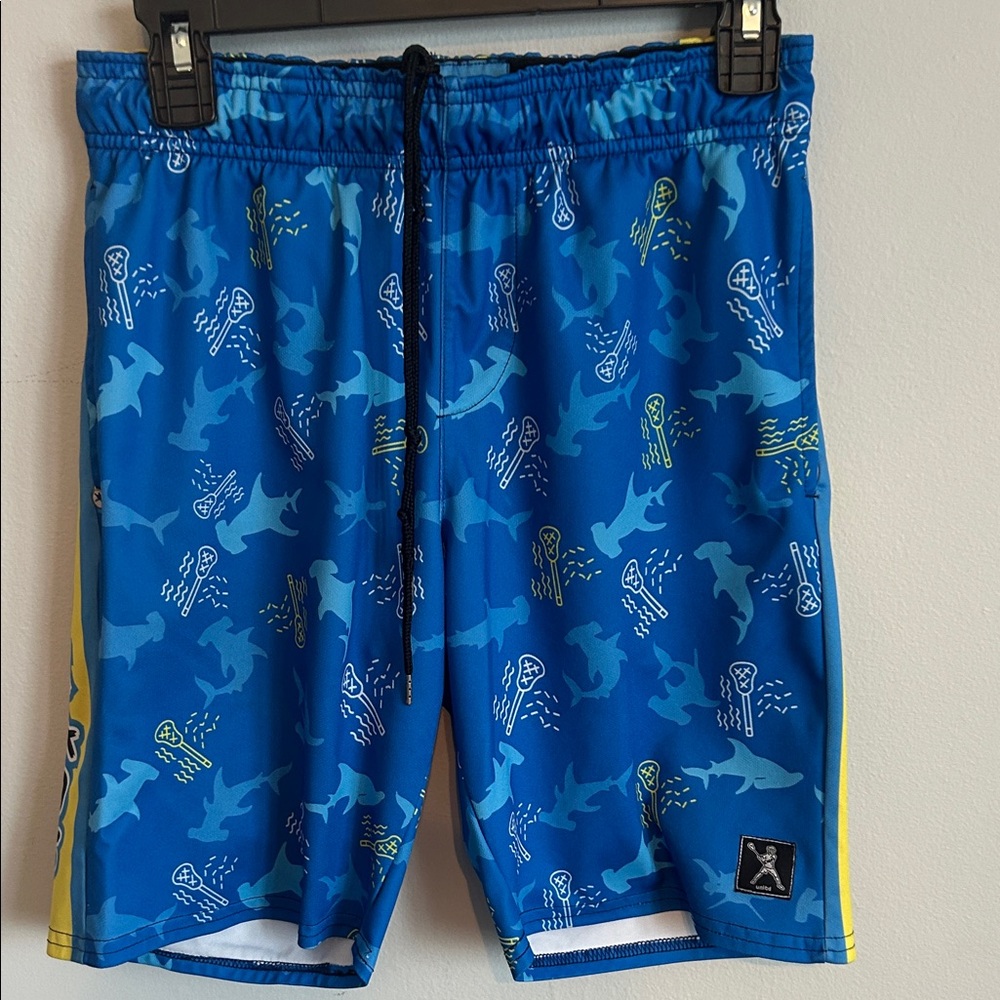 Lacrosse Unlimited Hammerhead Shark Print Shorts